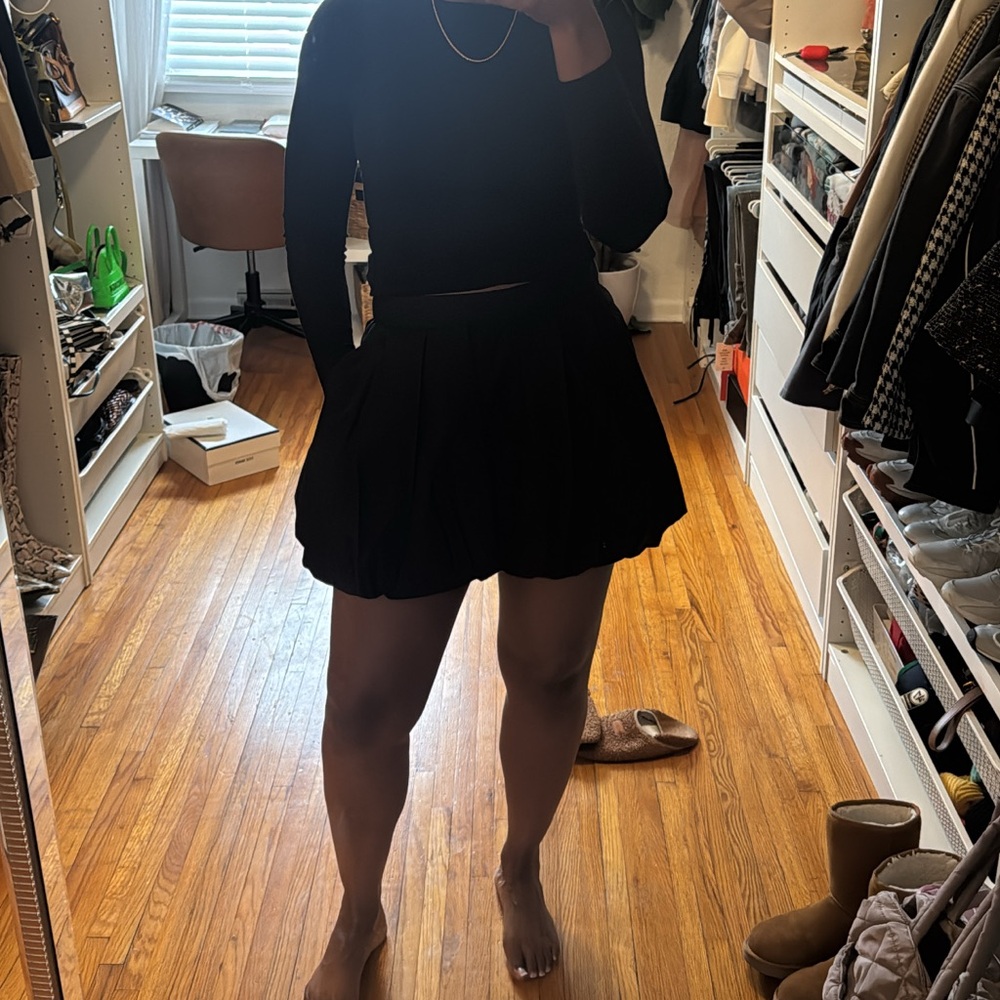 Black Bubble Skirt